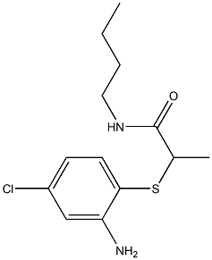 2-[(2-amino-4-chlorophenyl)sulfanyl]-N-butylpropanamide 구조식 이미지