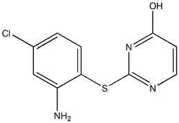 2-[(2-amino-4-chlorophenyl)sulfanyl]pyrimidin-4-ol 구조식 이미지