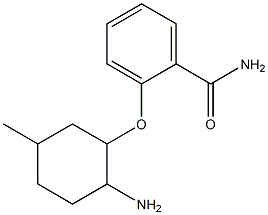 2-[(2-amino-5-methylcyclohexyl)oxy]benzamide 구조식 이미지