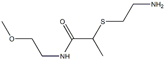 2-[(2-aminoethyl)sulfanyl]-N-(2-methoxyethyl)propanamide Structure