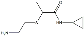 2-[(2-aminoethyl)sulfanyl]-N-cyclopropylpropanamide 구조식 이미지