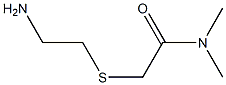 2-[(2-aminoethyl)thio]-N,N-dimethylacetamide Structure