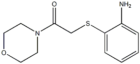 2-[(2-aminophenyl)sulfanyl]-1-(morpholin-4-yl)ethan-1-one 구조식 이미지