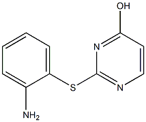 2-[(2-aminophenyl)sulfanyl]pyrimidin-4-ol 구조식 이미지