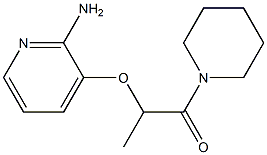 2-[(2-aminopyridin-3-yl)oxy]-1-(piperidin-1-yl)propan-1-one Structure