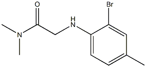2-[(2-bromo-4-methylphenyl)amino]-N,N-dimethylacetamide 구조식 이미지