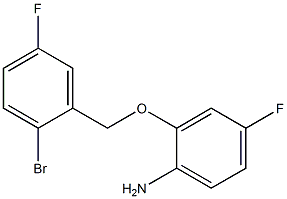 2-[(2-bromo-5-fluorobenzyl)oxy]-4-fluoroaniline Structure