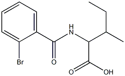 2-[(2-bromobenzoyl)amino]-3-methylpentanoic acid Structure