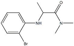 2-[(2-bromophenyl)amino]-N,N-dimethylpropanamide 구조식 이미지