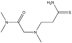 2-[(2-carbamothioylethyl)(methyl)amino]-N,N-dimethylacetamide Structure