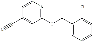 2-[(2-chlorobenzyl)oxy]isonicotinonitrile Structure