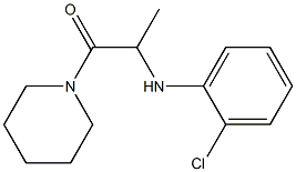 2-[(2-chlorophenyl)amino]-1-(piperidin-1-yl)propan-1-one Structure