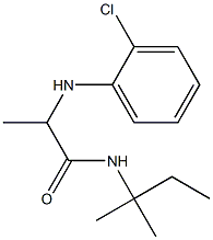 2-[(2-chlorophenyl)amino]-N-(2-methylbutan-2-yl)propanamide 구조식 이미지