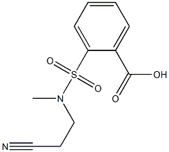 2-[(2-cyanoethyl)(methyl)sulfamoyl]benzoic acid Structure