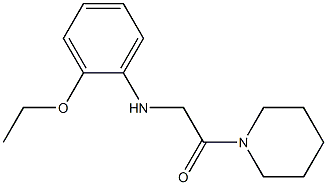 2-[(2-ethoxyphenyl)amino]-1-(piperidin-1-yl)ethan-1-one 구조식 이미지