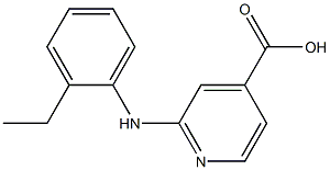 2-[(2-ethylphenyl)amino]pyridine-4-carboxylic acid 구조식 이미지