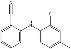 2-[(2-fluoro-4-methylphenyl)amino]benzonitrile Structure