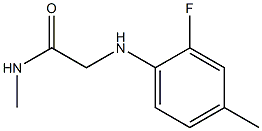 2-[(2-fluoro-4-methylphenyl)amino]-N-methylacetamide 구조식 이미지