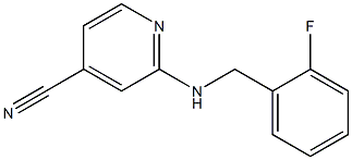 2-[(2-fluorobenzyl)amino]isonicotinonitrile 구조식 이미지