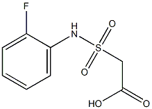 2-[(2-fluorophenyl)sulfamoyl]acetic acid 구조식 이미지