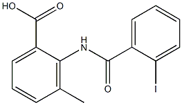 2-[(2-iodobenzoyl)amino]-3-methylbenzoic acid 구조식 이미지
