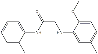 2-[(2-methoxy-5-methylphenyl)amino]-N-(2-methylphenyl)acetamide 구조식 이미지