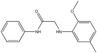 2-[(2-methoxy-5-methylphenyl)amino]-N-phenylacetamide 구조식 이미지