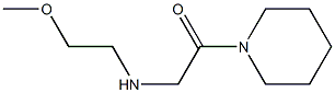 2-[(2-methoxyethyl)amino]-1-(piperidin-1-yl)ethan-1-one 구조식 이미지