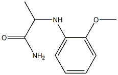 2-[(2-methoxyphenyl)amino]propanamide 구조식 이미지