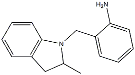2-[(2-methyl-2,3-dihydro-1H-indol-1-yl)methyl]aniline 구조식 이미지