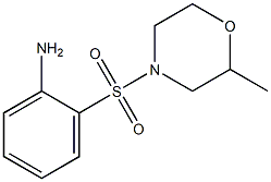 2-[(2-methylmorpholin-4-yl)sulfonyl]aniline Structure