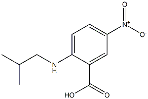 2-[(2-methylpropyl)amino]-5-nitrobenzoic acid 구조식 이미지