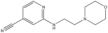 2-[(2-morpholin-4-ylethyl)amino]isonicotinonitrile 구조식 이미지