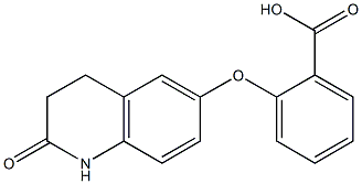 2-[(2-oxo-1,2,3,4-tetrahydroquinolin-6-yl)oxy]benzoic acid Structure