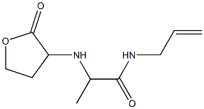 2-[(2-oxooxolan-3-yl)amino]-N-(prop-2-en-1-yl)propanamide 구조식 이미지