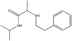 2-[(2-phenylethyl)amino]-N-(propan-2-yl)propanamide 구조식 이미지