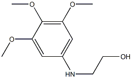 2-[(3,4,5-trimethoxyphenyl)amino]ethan-1-ol Structure