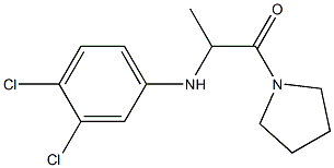 2-[(3,4-dichlorophenyl)amino]-1-(pyrrolidin-1-yl)propan-1-one 구조식 이미지