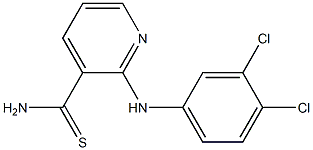 2-[(3,4-dichlorophenyl)amino]pyridine-3-carbothioamide 구조식 이미지