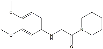 2-[(3,4-dimethoxyphenyl)amino]-1-(piperidin-1-yl)ethan-1-one Structure