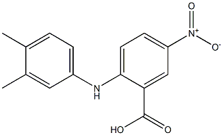 2-[(3,4-dimethylphenyl)amino]-5-nitrobenzoic acid Structure
