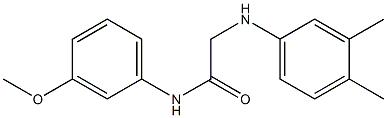 2-[(3,4-dimethylphenyl)amino]-N-(3-methoxyphenyl)acetamide 구조식 이미지