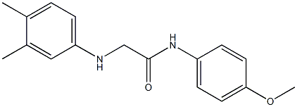 2-[(3,4-dimethylphenyl)amino]-N-(4-methoxyphenyl)acetamide 구조식 이미지