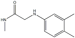 2-[(3,4-dimethylphenyl)amino]-N-methylacetamide 구조식 이미지