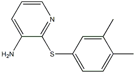 2-[(3,4-dimethylphenyl)sulfanyl]pyridin-3-amine 구조식 이미지
