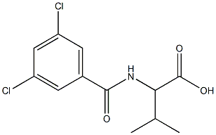 2-[(3,5-dichlorobenzoyl)amino]-3-methylbutanoic acid Structure