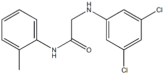 2-[(3,5-dichlorophenyl)amino]-N-(2-methylphenyl)acetamide Structure