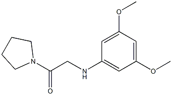 2-[(3,5-dimethoxyphenyl)amino]-1-(pyrrolidin-1-yl)ethan-1-one 구조식 이미지