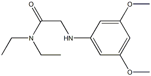 2-[(3,5-dimethoxyphenyl)amino]-N,N-diethylacetamide 구조식 이미지