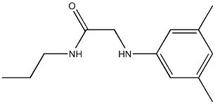 2-[(3,5-dimethylphenyl)amino]-N-propylacetamide 구조식 이미지